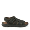 Sandales NOIR Homme CUIR Motif Uni Scratch