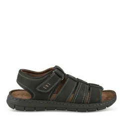 Sandales NOIR Homme CUIR Motif Uni Scratch