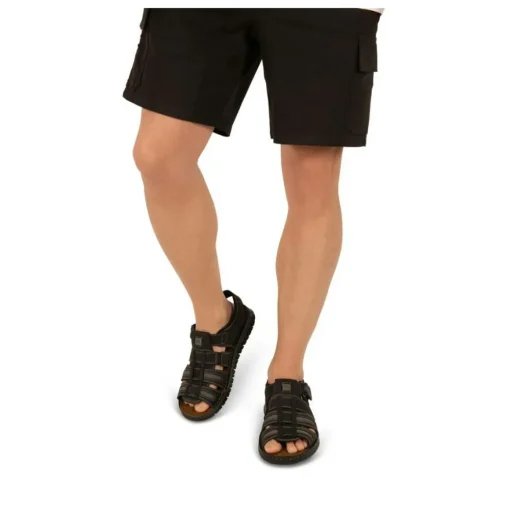 Sandales NOIR Homme CUIR Scratch