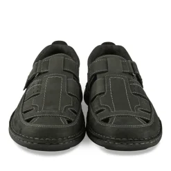 Sandales NOIR Homme CUIR Motif Uni Scratch