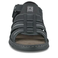 Sandales NOIR Homme CUIR Motif Uni Scratch