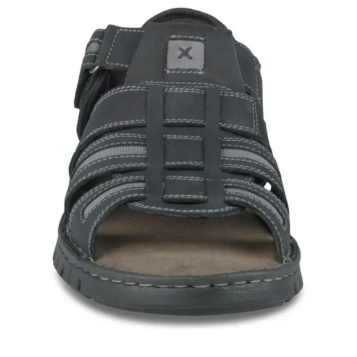 Sandales NOIR Homme CUIR Motif Uni Scratch