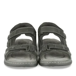 Sandales NOIR Homme CUIR Motif Uni Scratch