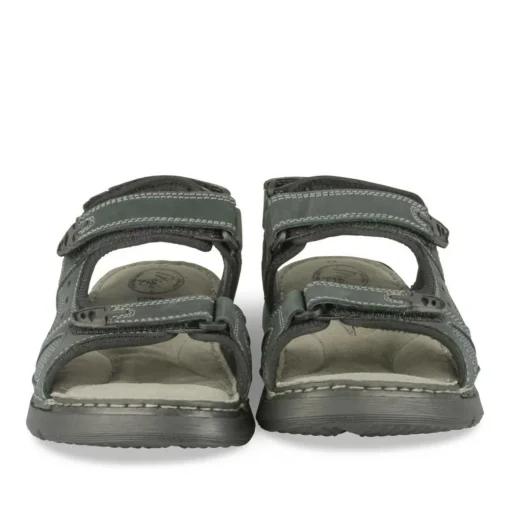 Sandales NOIR Homme CUIR Motif Uni Scratch