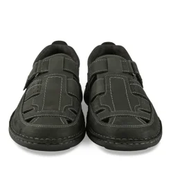 Sandales NOIR Homme CUIR Motif Uni Scratch