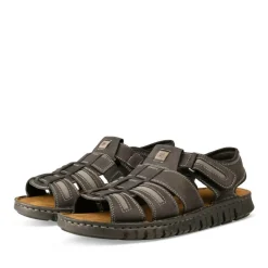 Sandales NOIR Homme CUIR Scratch