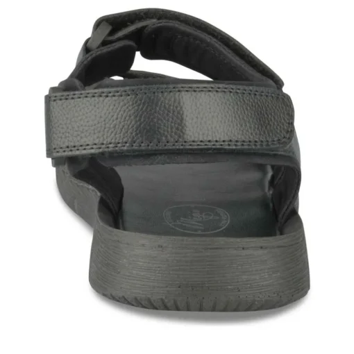 Sandales NOIR Homme CUIR Motif Uni Scratch