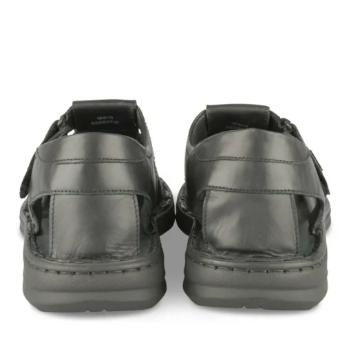 Sandales NOIR Homme CUIR Motif Uni Scratch