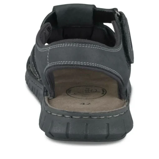 Sandales NOIR Homme CUIR Motif Uni Scratch