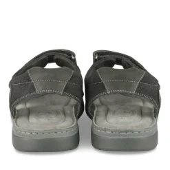 Sandales NOIR Homme CUIR Motif Uni Scratch