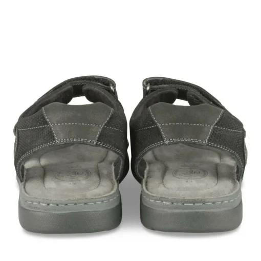 Sandales NOIR Homme CUIR Motif Uni Scratch