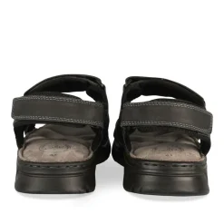 Sandales NOIR Homme CUIR Motif Uni Scratch
