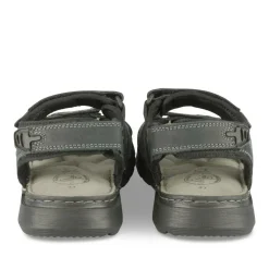 Sandales NOIR Homme CUIR Motif Uni Scratch
