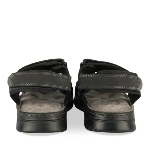 Sandales NOIR Homme CUIR Motif Uni Scratch
