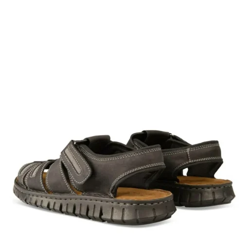 Sandales NOIR Homme CUIR Scratch