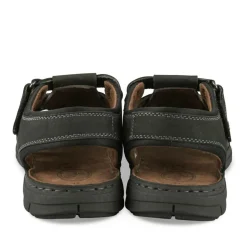 Sandales NOIR Homme CUIR Motif Uni Scratch
