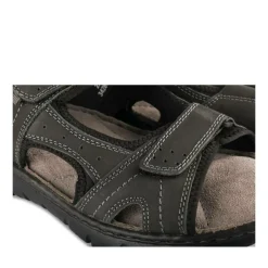Sandales NOIR Homme CUIR Motif Uni Scratch