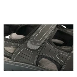Sandales NOIR Homme CUIR Motif Uni Scratch