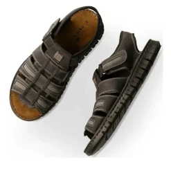 Sandales NOIR Homme CUIR Scratch