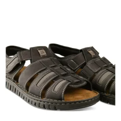 Sandales NOIR Homme CUIR Scratch