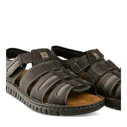 Sandales NOIR Homme CUIR Scratch