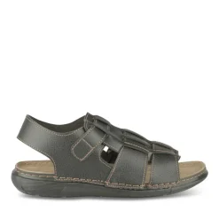 Sandales NOIR Homme Motif Uni Boucle
