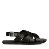 Sandales NOIR Homme Motif Uni Boucle
