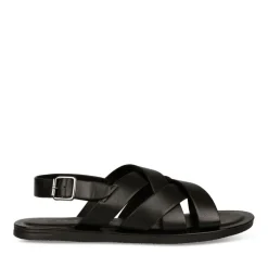 Sandales NOIR Homme Motif Uni Boucle