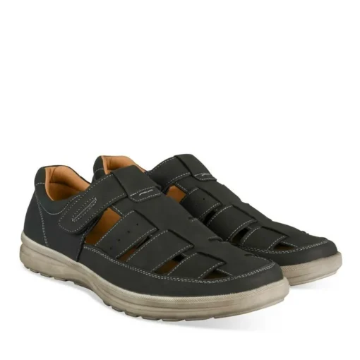 Sandales NOIR Homme Motif Uni Scratch