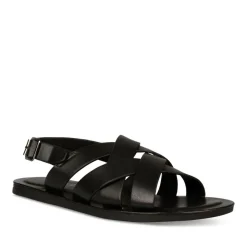 Sandales NOIR Homme Motif Uni Boucle