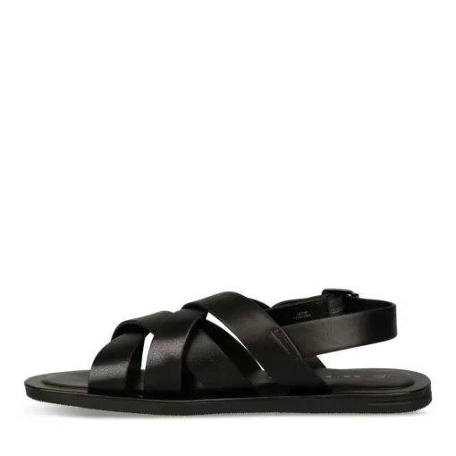 Sandales NOIR Homme Motif Uni Boucle