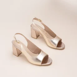 Sandales OR Femme CUIR Motif Uni Boucle