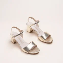 Sandales OR Femme CUIR Motif Iridescent Boucle