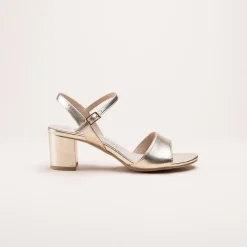 Sandales OR Femme CUIR Motif Iridescent Boucle