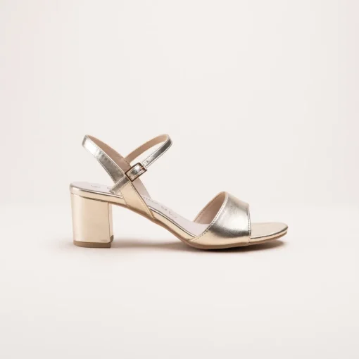 Sandales OR Femme CUIR Motif Iridescent Boucle