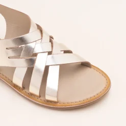 Sandales OR Femme CUIR Motif Uni Boucle