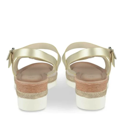 Sandales OR Femme Motif Paillettes Boucle