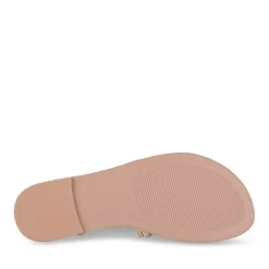 Sandales OR Femme Motif Tressé Boucle