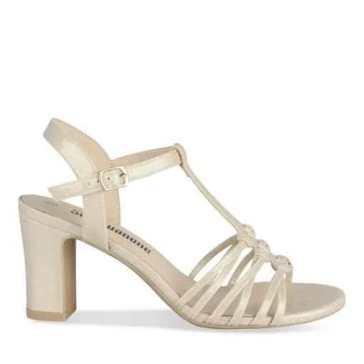Sandales OR Femme Motif Uni Boucle