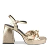 Sandales OR Femme Motif Uni Boucle