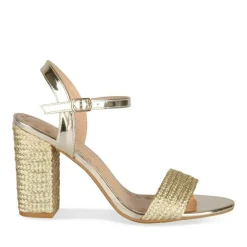 Sandales OR Femme Motif Uni Boucle