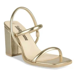 Sandales OR Femme Motif Uni A Enfiler