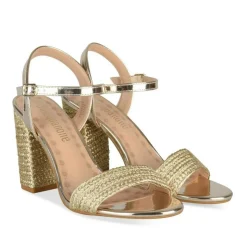 Sandales OR Femme Motif Uni Boucle