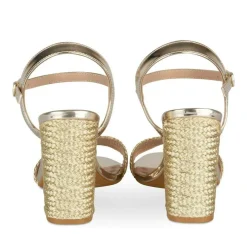 Sandales OR Femme Motif Uni Boucle