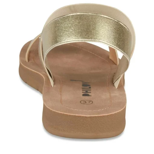 Sandales OR Femme Motif Uni Elastique