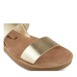 Sandales OR Femme Motif Uni Elastique