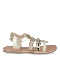 Sandales OR Fille CUIR Motif Animal Scratch