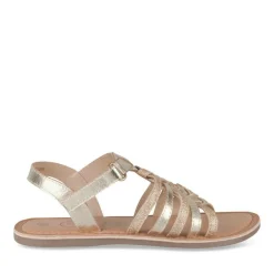 Sandales OR Fille CUIR Motif Tressé Scratch