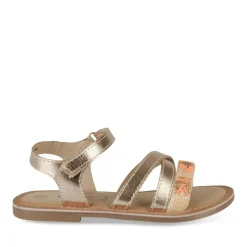 Sandales OR Fille CUIR Motif Perle Scratch