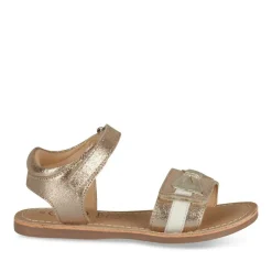 Sandales OR Fille CUIR Motif Iridescent Scratch